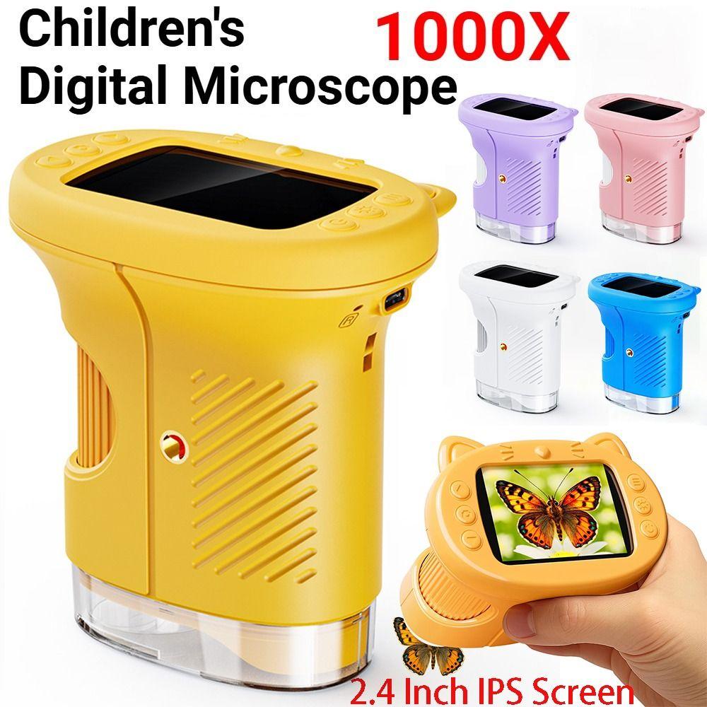 Portable Pocket Microscope HD Mini Microscope Handheld Magnifying Glass Scientific Experiment