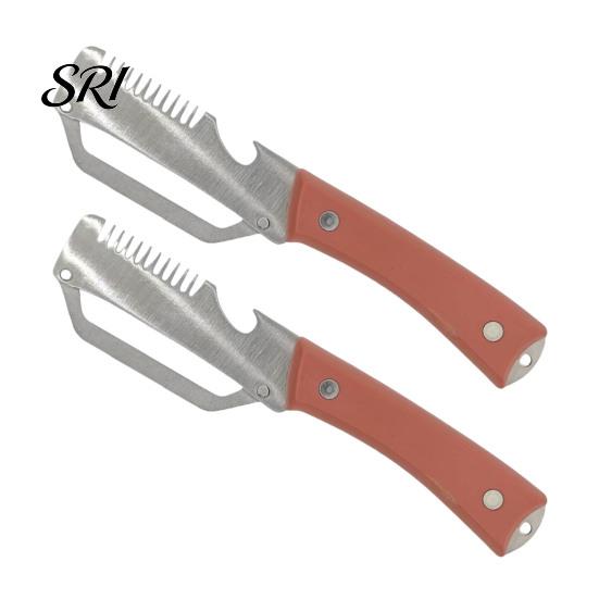 Stainless Steel Blade Peeler Vegetable with Handle, Multi-Function Fruit Potato Carrot And Peeler, 2-in-1 Bottle Opener, Ergonomic Rust-Proof