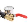 Dual Valve CO2 Filling 24in Hose Adapter with 3000psi Gauge for Sodastream Tank G1/2