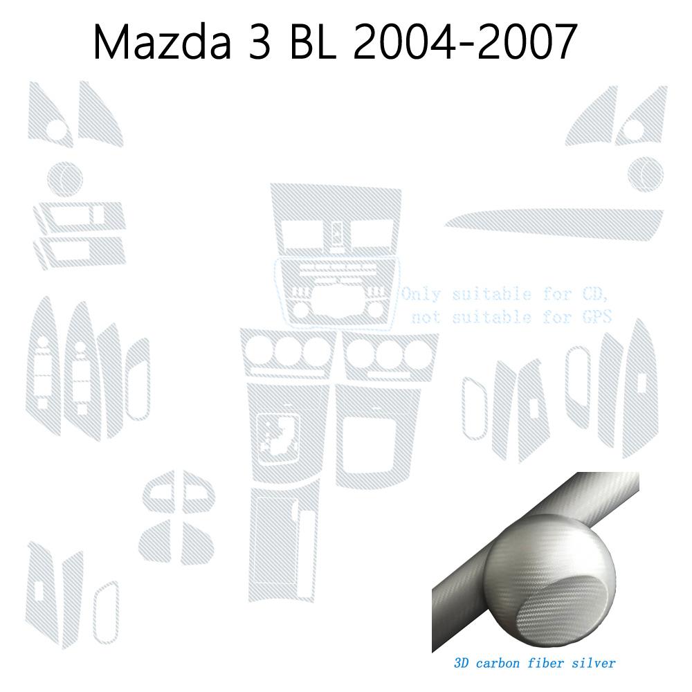 

Для Mazda 3 BL 2009-2013 Внутрішня центральна панель керування Ручка дверей Наклейки з вуглецевого волокна Декалі Стилізація автомобіля Аксесуари right hand drive