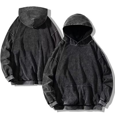 Vintage gewaschen Hoodies Männer Frauen Baumwolle Retro Langarm Harajuku Sweatshirts Mode lose Pullover Hip Hop Streetwear