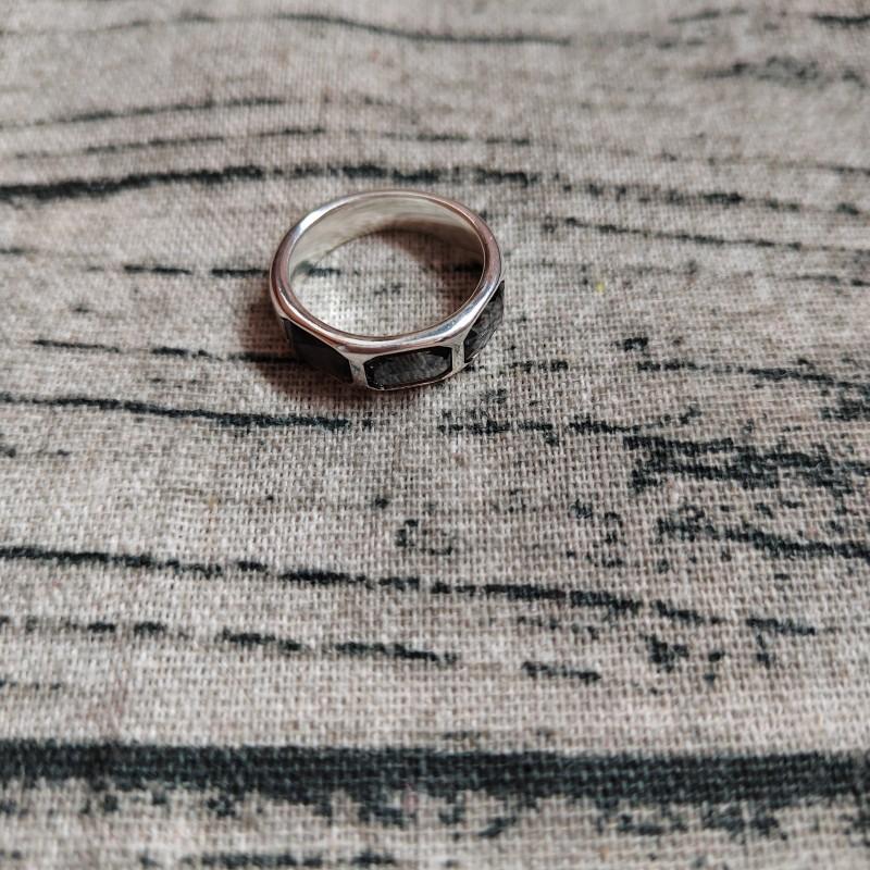 Grey crystal niche design ring female ins personality fashion