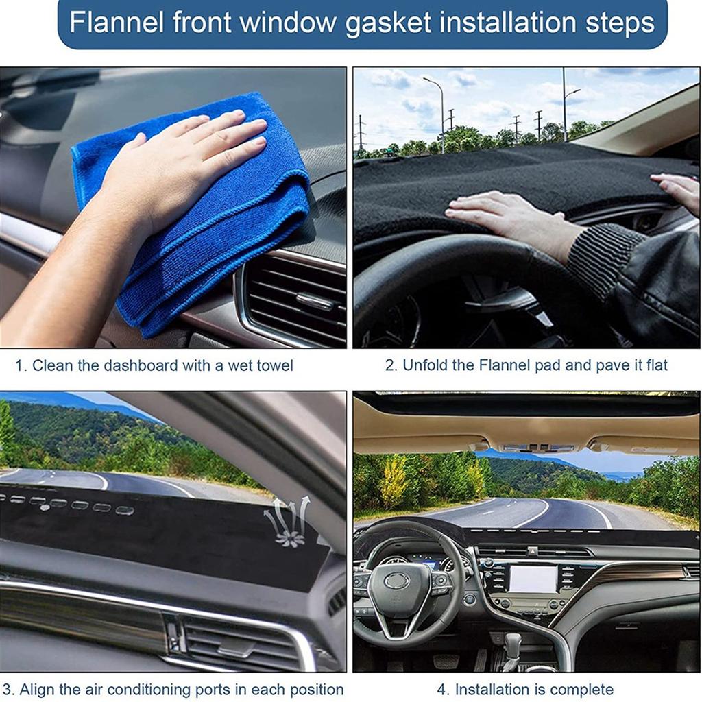 Dashboard Cover Mat for 20192021 LHD, Dashboard Mat Nonslip Protector Sunshield No Glare Dash