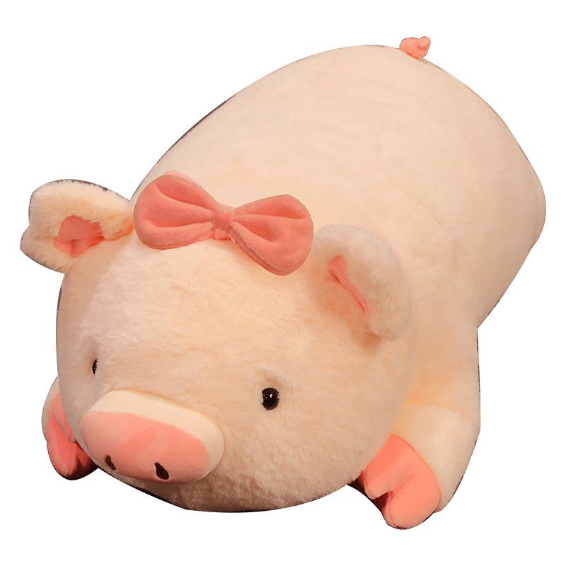Cute Pink Pig Plush Toy Doll Soft Cute Pig Cloth Doll Throw Pillow Children Soothing Sleeping Doll
