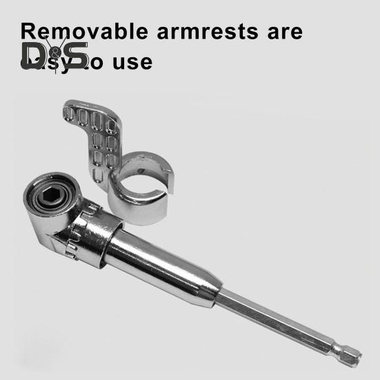 105-Degree Right Angle Drill Adapter Universal Corrosion Resistant Easy To Install Rotatable Hex Shank Driver Angle Drill Attachment