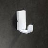 ZNMW White Stainless Steel Single Bathroom Hook