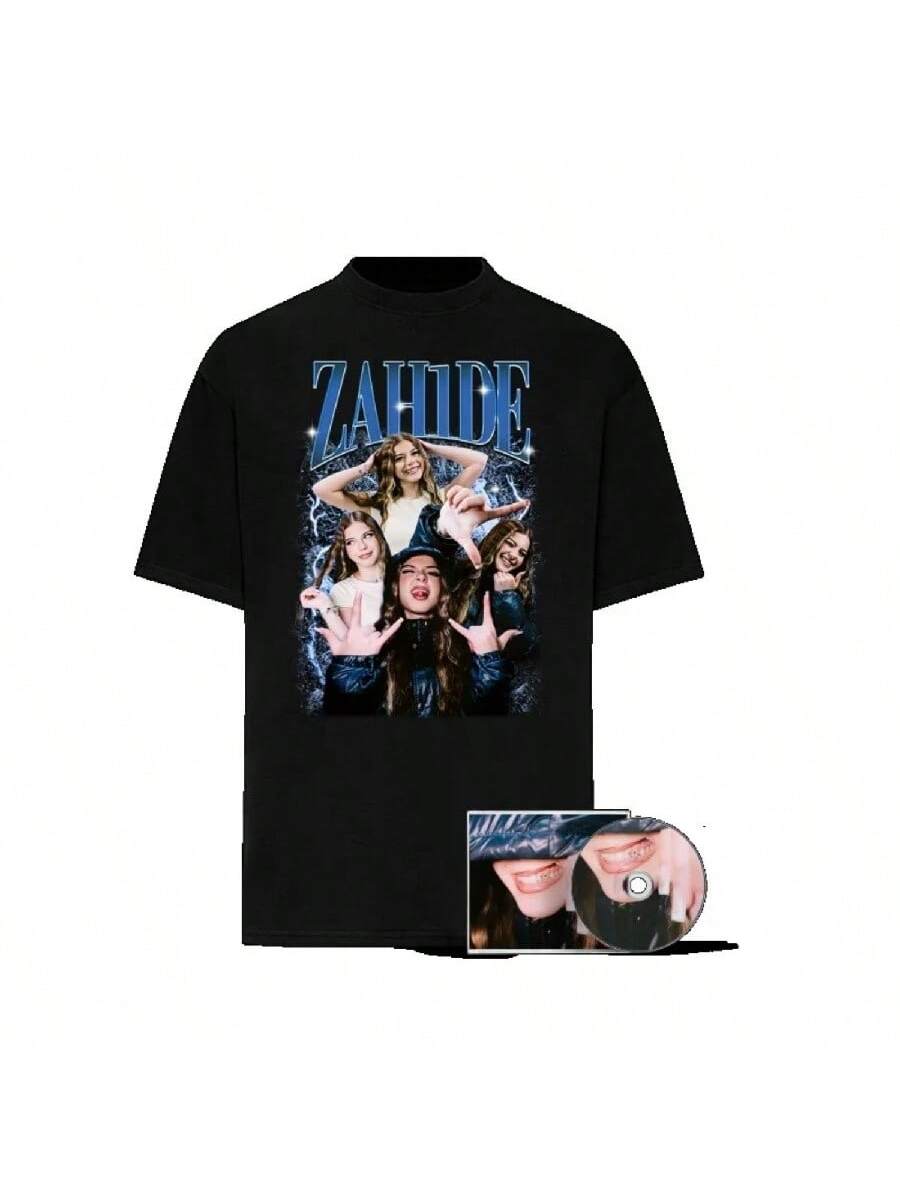 

Zahide T-Shirt Women s Casual Cotton Oversized Short Sleeve Harajuku Y2k Heavy Tee Merch Tee Men Women Crew Neck Unisex T-Shirt1 XXXXXL чёрный