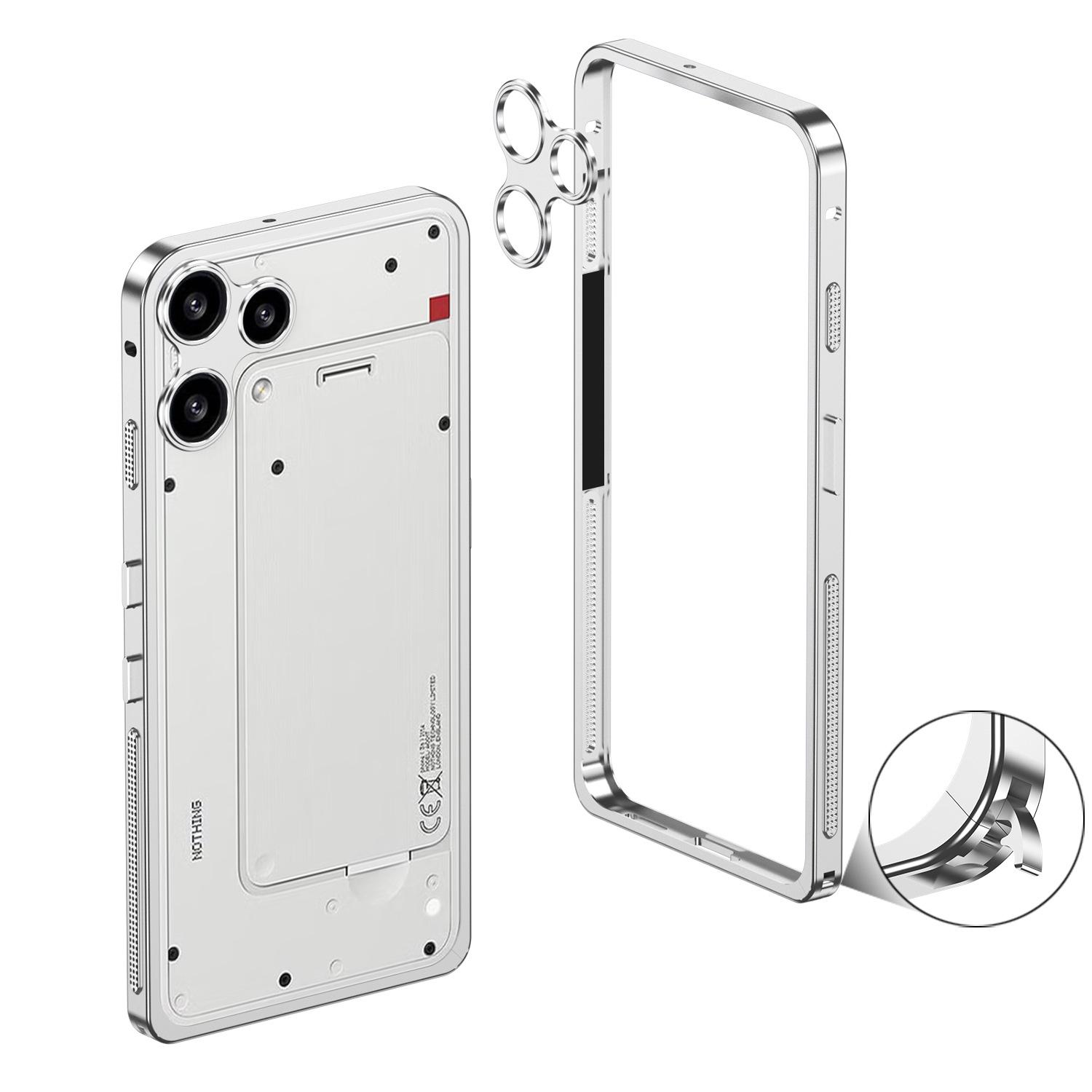 Ultra-Thin Metal Frame Drop-Proof Case for Nothing Phone 3a Lite Frame + Lens