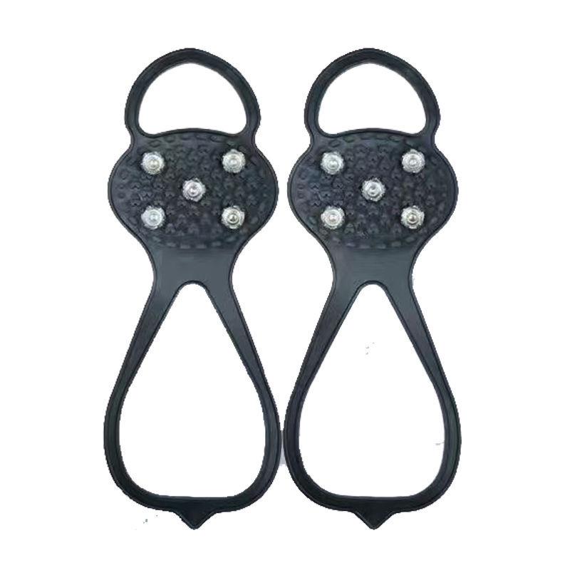 Ice Grips Anti-slip Shoe Covers - 8-Tooth Snow Crampons for Outdoor Mountaineering and Anti-fall Protection
