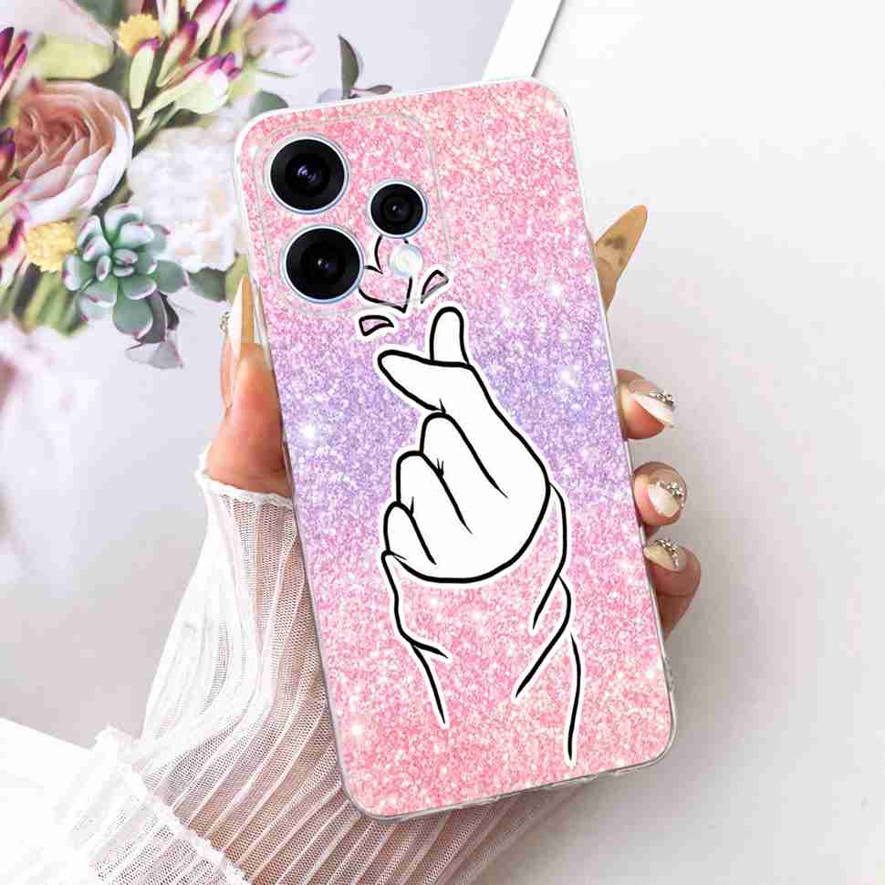 

Для Oppo Reno15 5G Чохол Барвиста Квітка М яка Силіконова Задня Кришка Для Oppo Reno15 Reno 15 5G CPH2825 Корпус Телефона Fundas Oppo Reno15 5G
