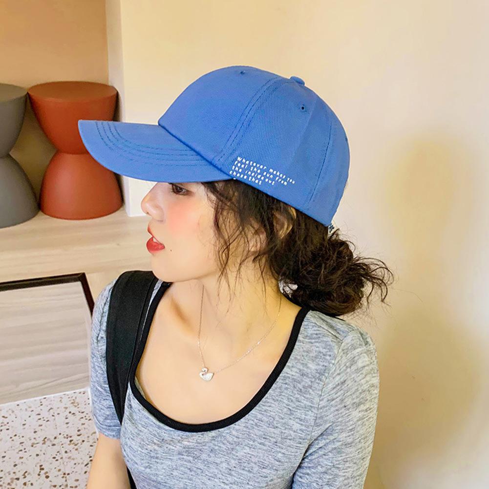 Men Women Hat Sun Protection Cap with Letters Printed Unisex Baseball Cap