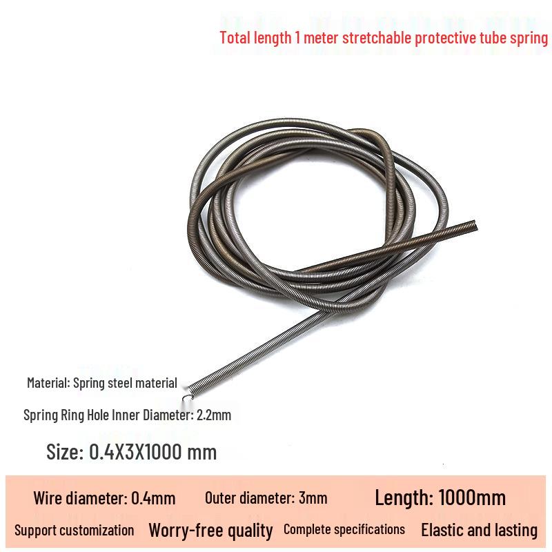 Micro Precision Extension Tension Spring Set with Hooks, 0.4mm Wire Diameter, 3-5mm Outer Diameter