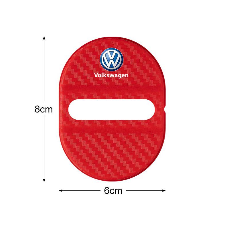 4Pcs 3D Car styling Door Lock Buckle Cover Accessories For VW Volkswagen Golf Polo Passat Touran Tiguan Jetta GTD Scirocco GTI lczh1