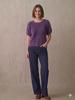 26 A/W Cashmere & Silk Wool Brushed Puff Sleeve Short-Sleeve Pullover