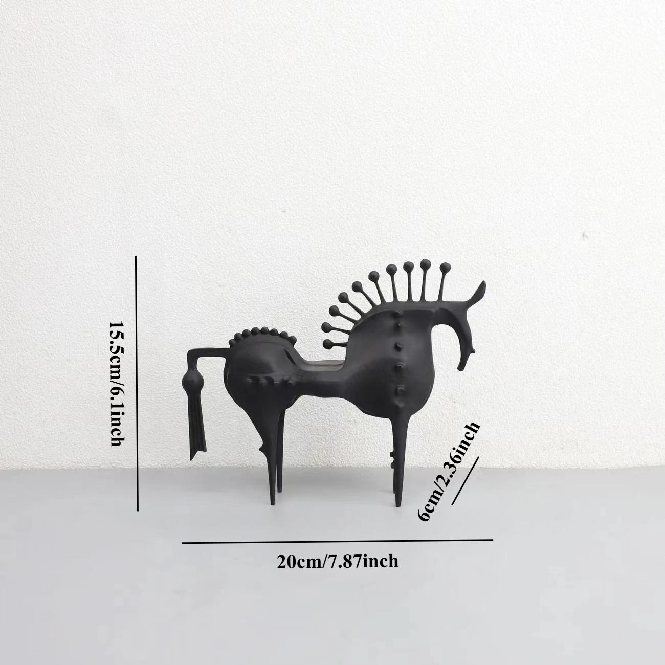 Sting Horse Metal Decoration, Metal Crafts, Artificial Animal Sculptures, Abstract Horses, Home Decoration Accessories