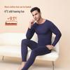 Men's Double-Sided Brushed German Velvet Silk Warm Underwear Set for Autumn and Winter