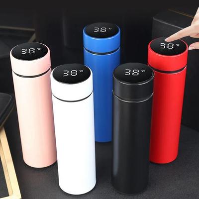 500ml Smart Thermos Bottle LED Temperature Display Thermos Cup Stainless Steel Vacuum Flask Portable Water Bottles Adult