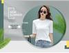 Women's Mid-Sleeve T-Shirt 2024 Korean Style Solid Color Base Layer Top Casual