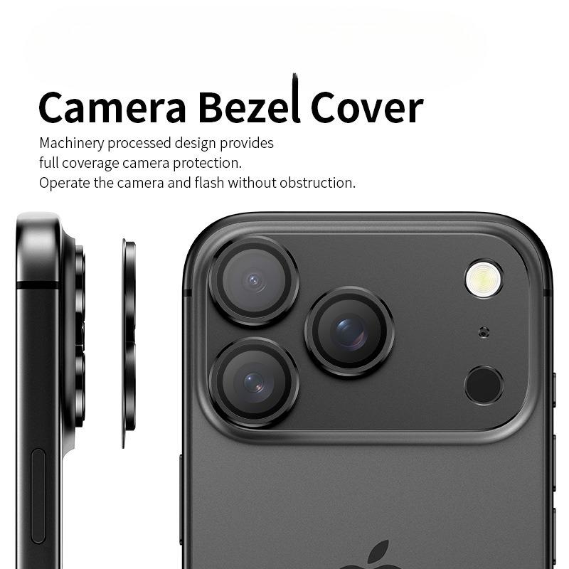 For Apple iPhone 17 Pro Max 17Air 17Pro 17ProMax Metal Ring Camera Lens Protectors Glass Camera Armor Lens Film Cover 4