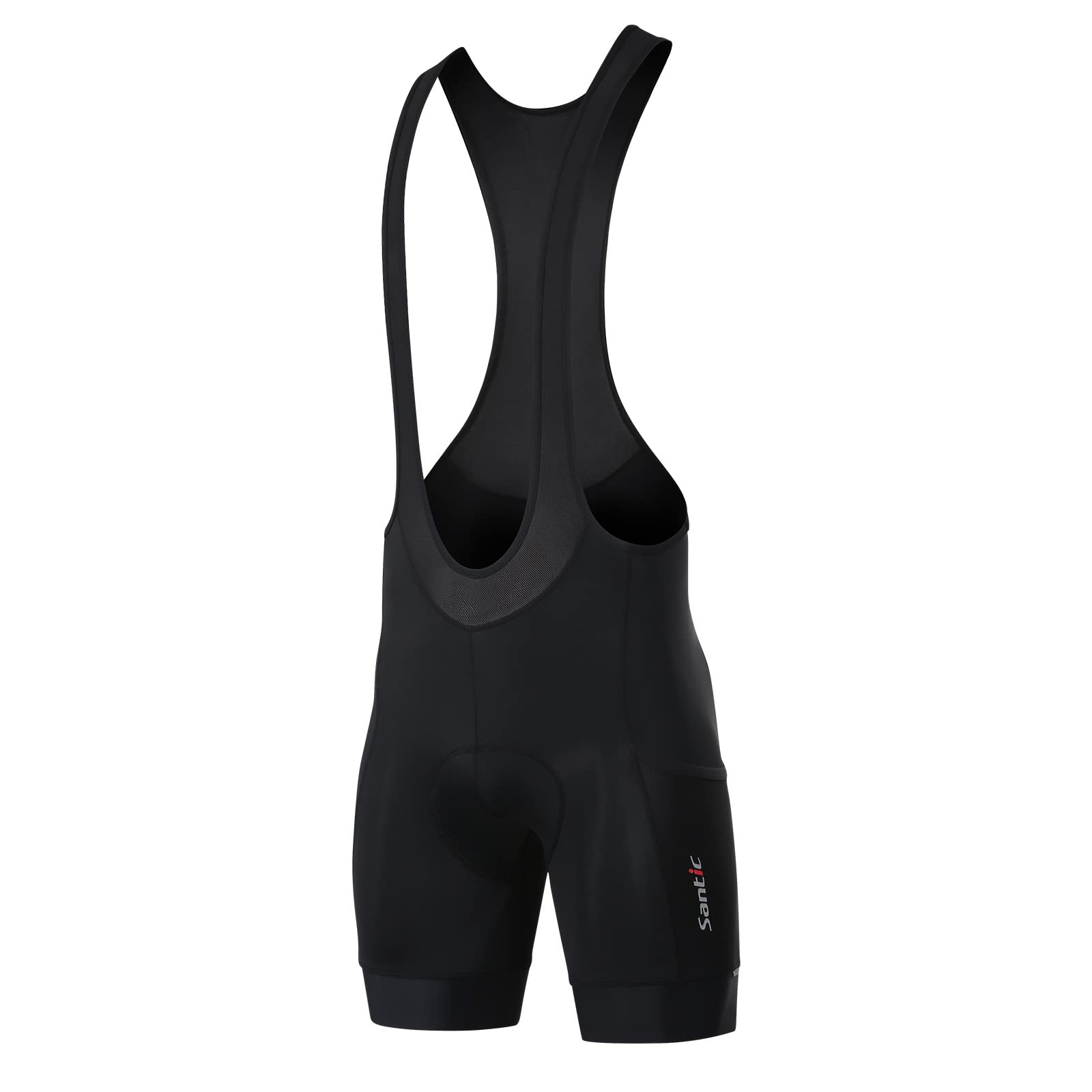 

Santic Men s Cycling Shorts, Padded, Sweat-Wicking, Quick-Drying, for Road Bikes and Summer Cycling (Black, Size L)