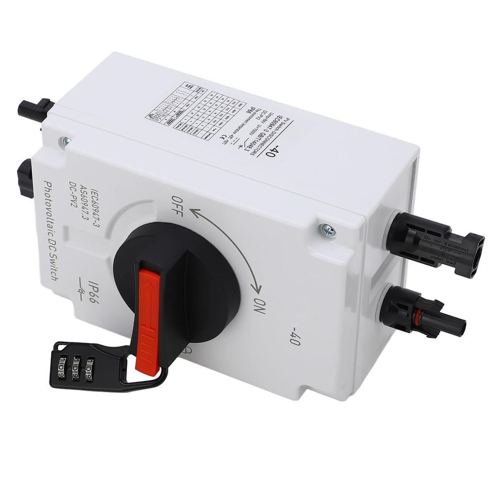 PV Solar Trennschalter 32A 4P IP66 Wasserdicht Photovoltaik-Isolator Solarschalter mit Passwort