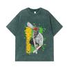 275 GSM Washed T-shirts 100% Cotton Chainsaw Man V22 Denji Print Unisex Heavy Cotton T Shirt