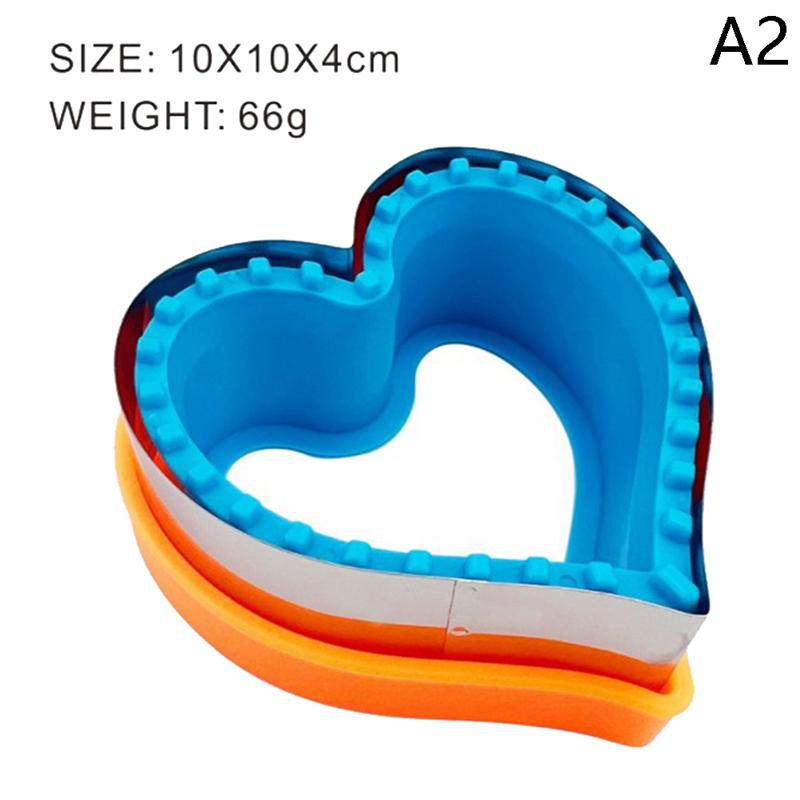 

Sandwich Cutter Set For Kids Animal Dinosaur Star Heart Shape Stainless Steel Bread Mould Metal Cookie Cutters Mold Baking