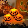 Funny Halloween Gift Pumpkin Night Light, Decorative LED Ghost Lantern, Lighted Face Figurine Festive Room Decoration for Home Party Desktop