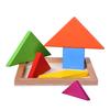 Drewniane Puzzle Tangram dla Dzieci 7 Kolorowych Kawałków Zabawki Edukacyjne Łamigłówka Zabawka Edukacyjna dla Chłopców i Dziewcząt Zabawna Upominek na Imprezę