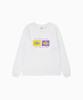 HELLO SUNRISE Geometric Fish L/S Tee_White