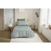 Complete Reversible Duvet Cover Set "Vanessa" 4 Pieces for 90 X 190 Bed Gabrielle Sage