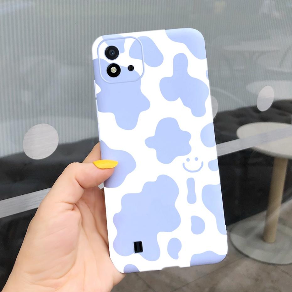 Lovely Pattern Phone Case For Realme C11 2021 C 11 2020 RMX2185 Macaroon Silicone Soft Cases Cover For Realme C11 (2021) RMX3231