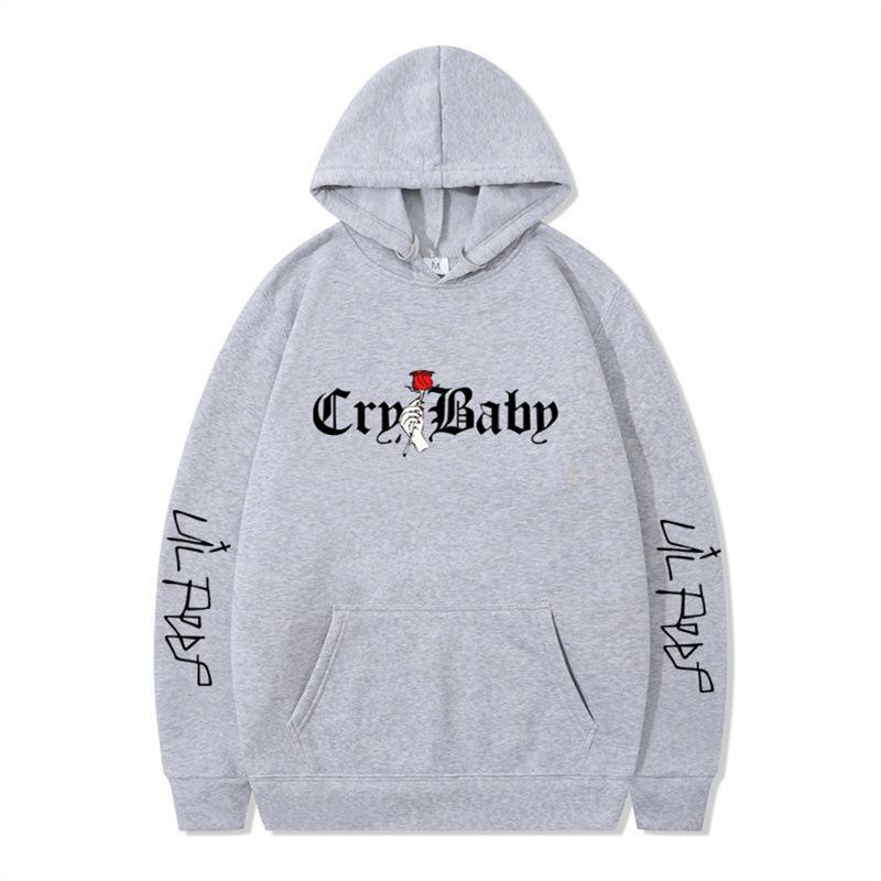 New product, American rap singer lil peep shirt men's and women's fleece hooded sweater