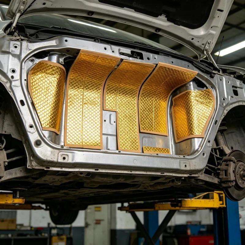 Self Adhesive Butyl Rubber Car Door Sound Insulation Damping Mat Auto Vibration Dampening Pad Noise Reduction Deadener Foil