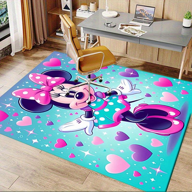 3D Printed Minnie Mouse,Polka dots,Hearts Anti-Slip Rug - Machine Washable Office Rug for Living Room, Bedroom, Office - Multiple Sizes