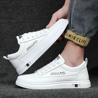 Herbst Herren Kleine Weiße Schuhe Passen Board Schuhe Herrenschuhe Trend Freizeitschuhe Mode Einzeln Bequem Atmungsaktiv Rutschfest Laufschuhe