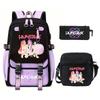 Animation Cartoon Peripheral Primary And Secondary School Students Schoolbag Multi-Functional Large-Capacity Leisure Backpack Three-Piece Set