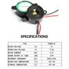 Verchromt Für Auto Elektronischer Summer Alarm 10A Piezo Dauerton Piepser Mehrton Hupe
