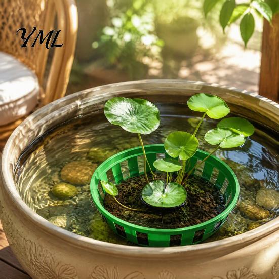 Langlebige Kunststoff-Netzkörbe Hydroponischer Pflanzkorb, Pflanzkorb mit Schlitzen für Pflanzenzucht, Tauchbare Wasserpflanzenhalter für Teiche Aquarien Aquarien