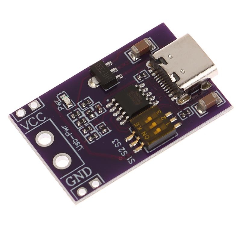 1Pcs Pd/Qc/Afc Fast Charge Decoy Trigger Support 5V 9V 12V 15V 20V Fixed Voltage Output Type-C Usb For Phone And Solar