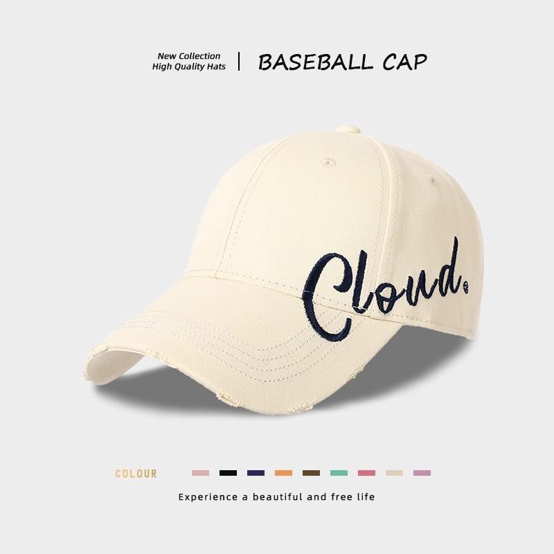 New Baseball Cap Men Wide Brim Letter Embroidery Hard-Top Caps Women Street Dance