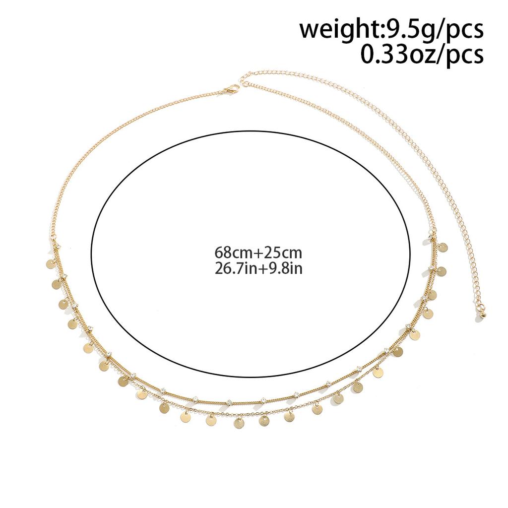 Metal Rhinestone Chain Waist Chain Navel Waist Chain Sexy Tassel Unlimited Symbol Waist Jewelry