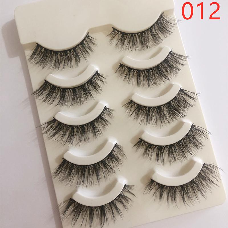 Set Valse Wimper Pluizige Enkele Wimperextensions Make-up Pluizig, Zacht En Natuurlijk Resultaat