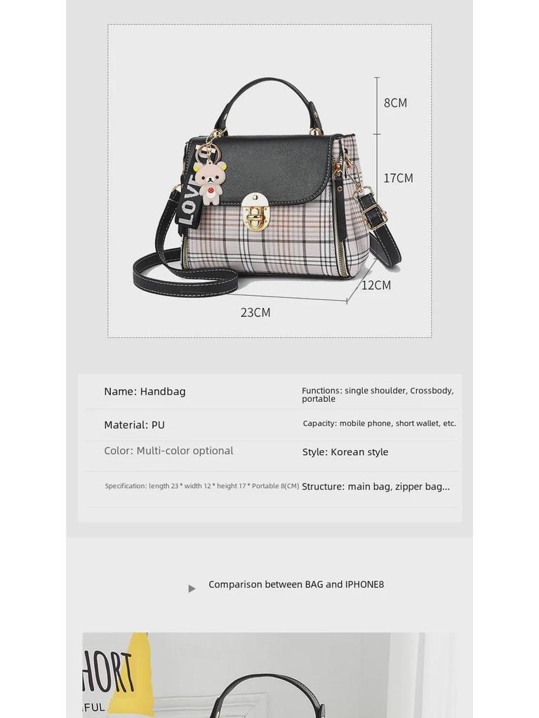 High-End Women's Fashion: Versatile Handbags, Shoulder Bags, Messenger Bags, and Small Square Bags