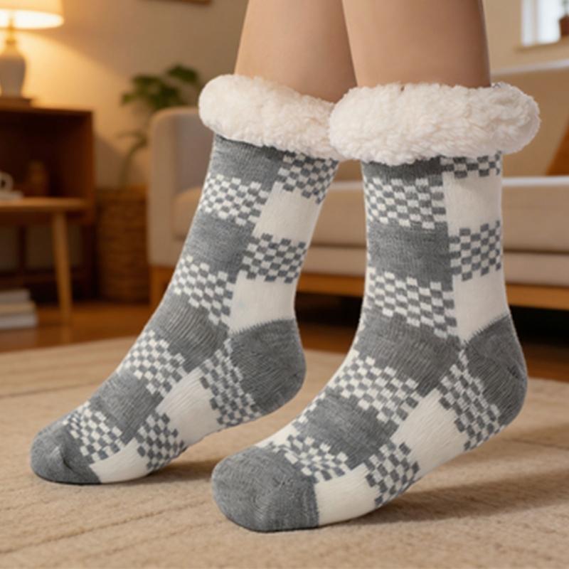 Comfortable Warm Acrylic Floor Socks for Women Offering Insulation and Softness During Winter Home or Office Activity