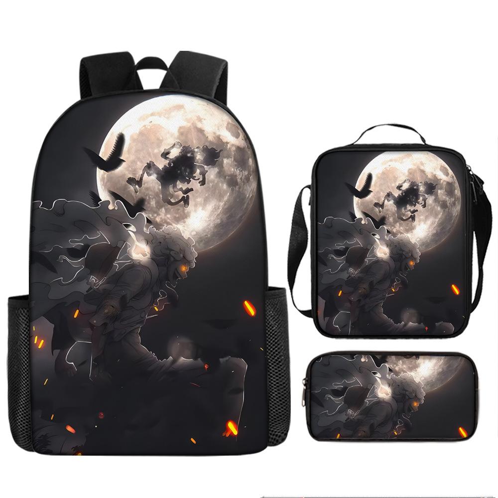ONE PIECE Luffy one piece schoolbag Sauron backpack student Nautical king backpack satchel pencil case set