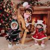 Cloveray 18-Zoll Vinyl Weihnachten Reborn Puppe, Rotes Hirschgeweih Outfit Baby Puppe, Handbemaltes Hochfarbiges Make-up, Perfekt für Sammlung & Geschenk, Auch