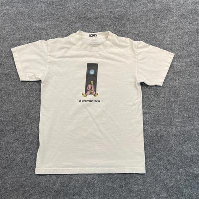 2009 Mac-Miller Swimming Album T-shirt Liten 17x23 Vit Hip-Hop Rap