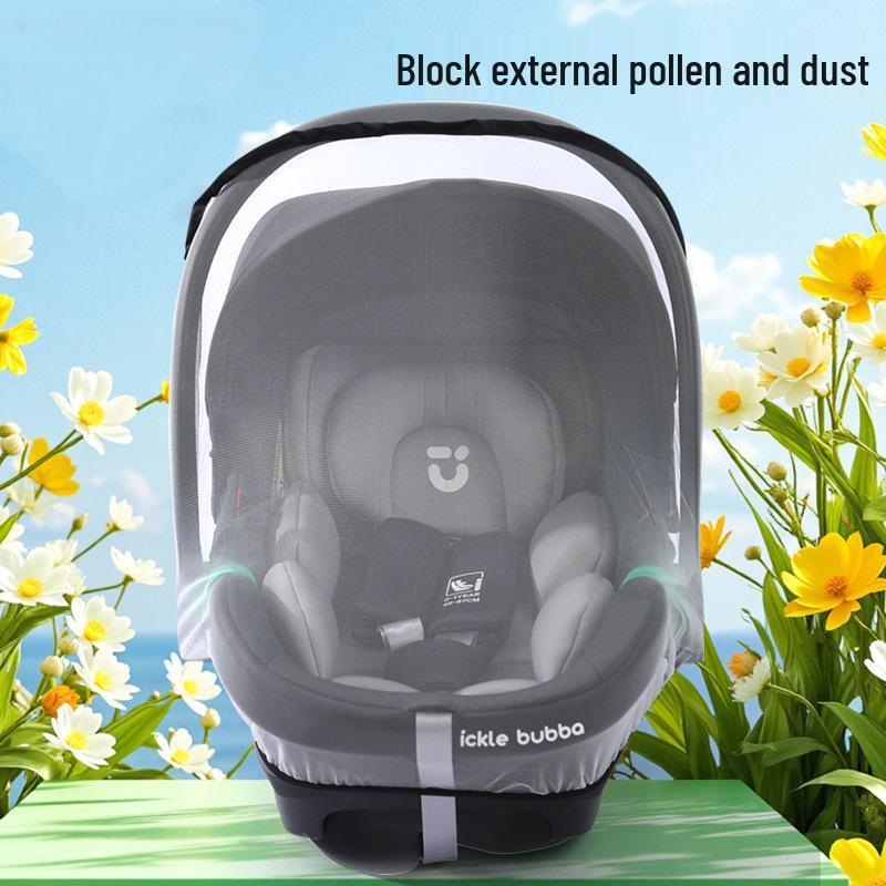 Expanded Mosquito Net Cover for Child Safety Seat - Dense Insect Protection