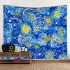 Starry Landscape Tapestry Hippie Bohemian Wall Hanging Cloth Living Room Dormitory Home Decoration Background Poster